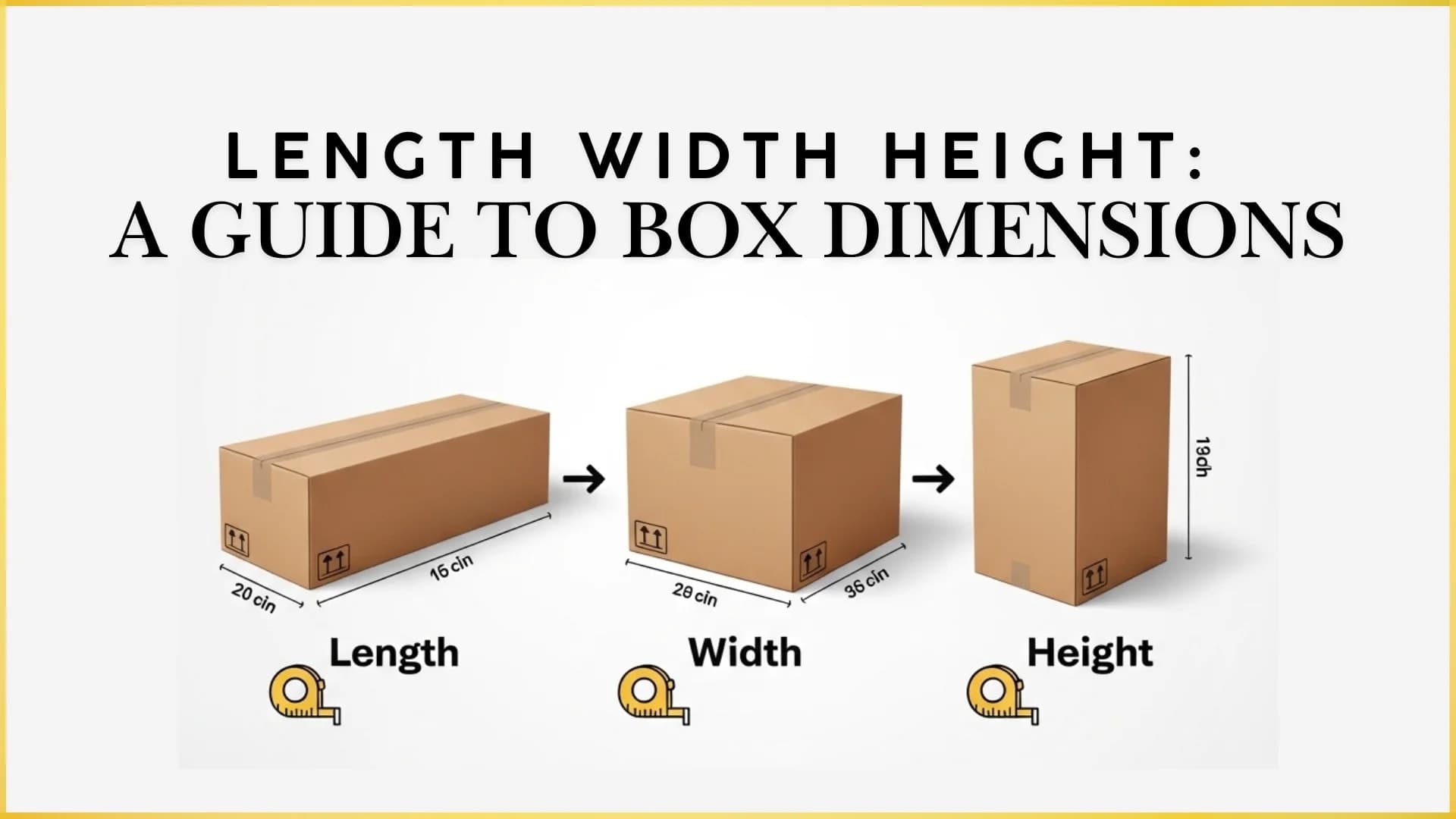 Length Width Height: Guide To Learn Box Dimensions LxWxH