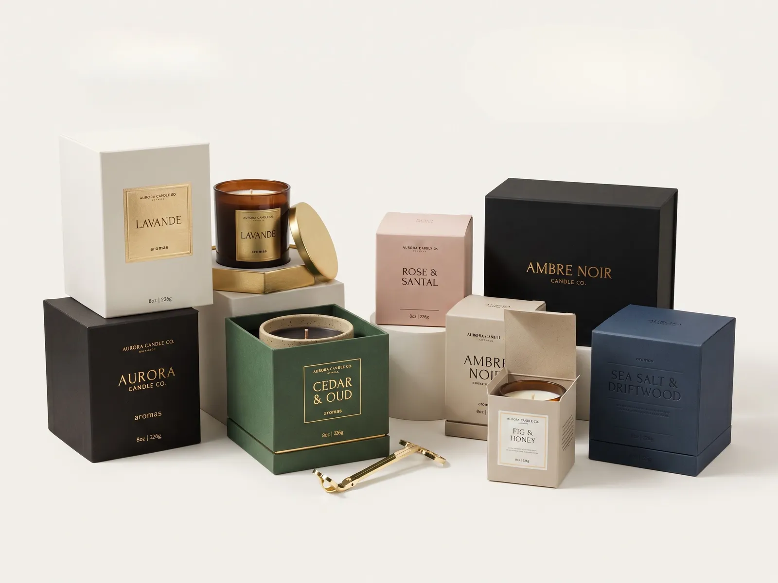 Custom candle boxes by Packaging Hippo
