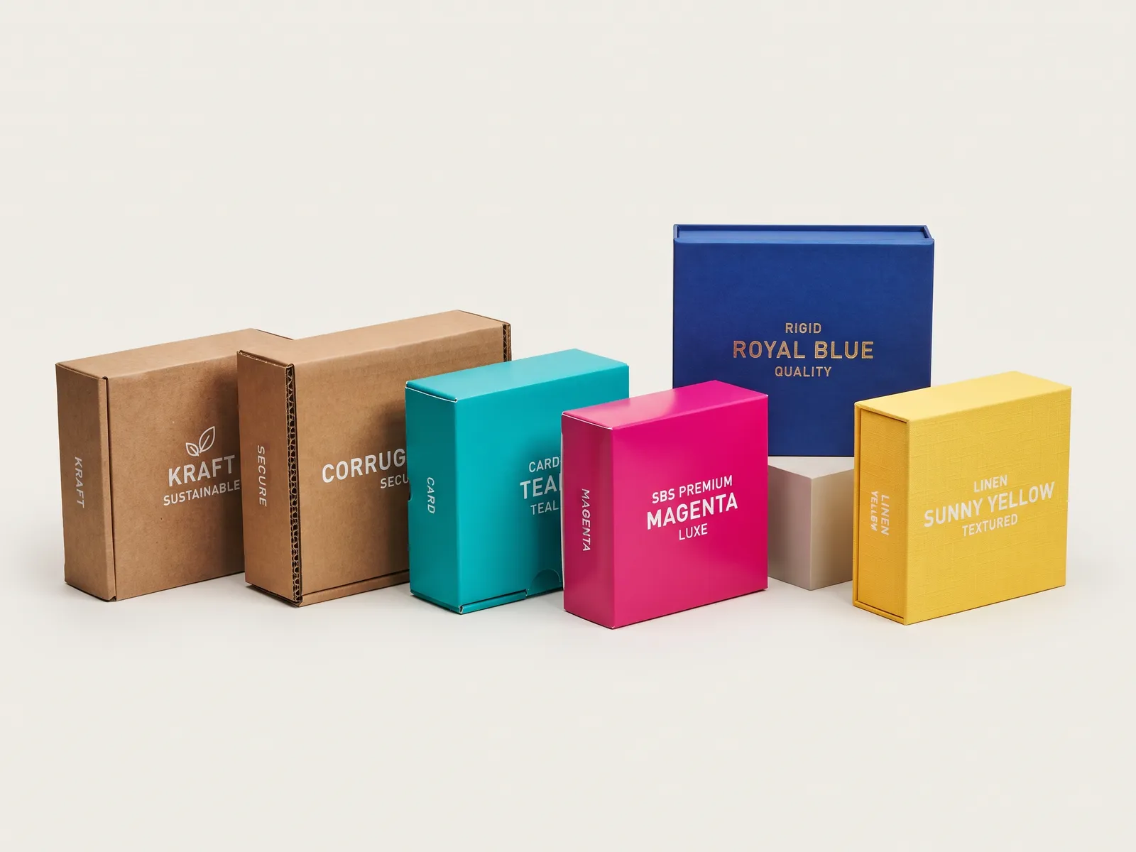 Custom materials of boxes by Packaging Hippo