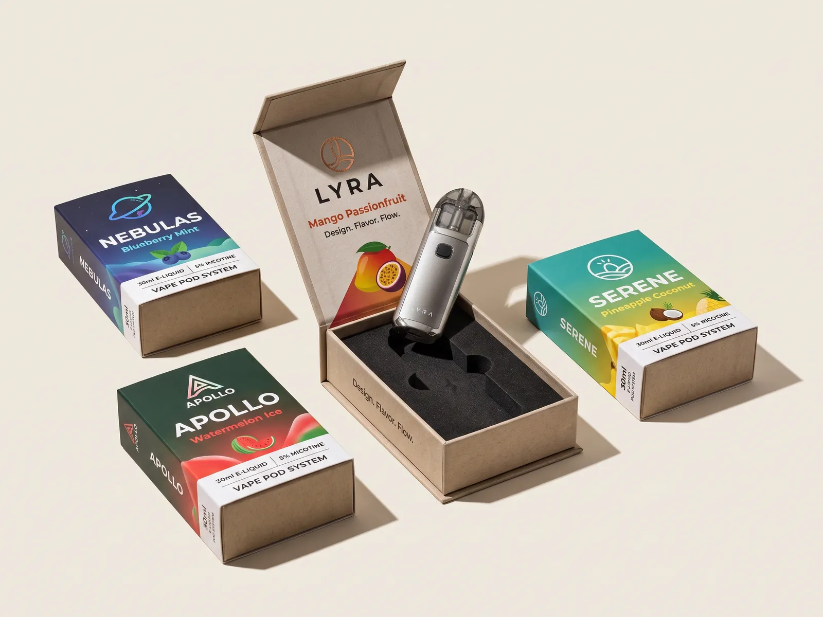 Custom vapes & e-cigarettes boxes by Packaging Hippo
