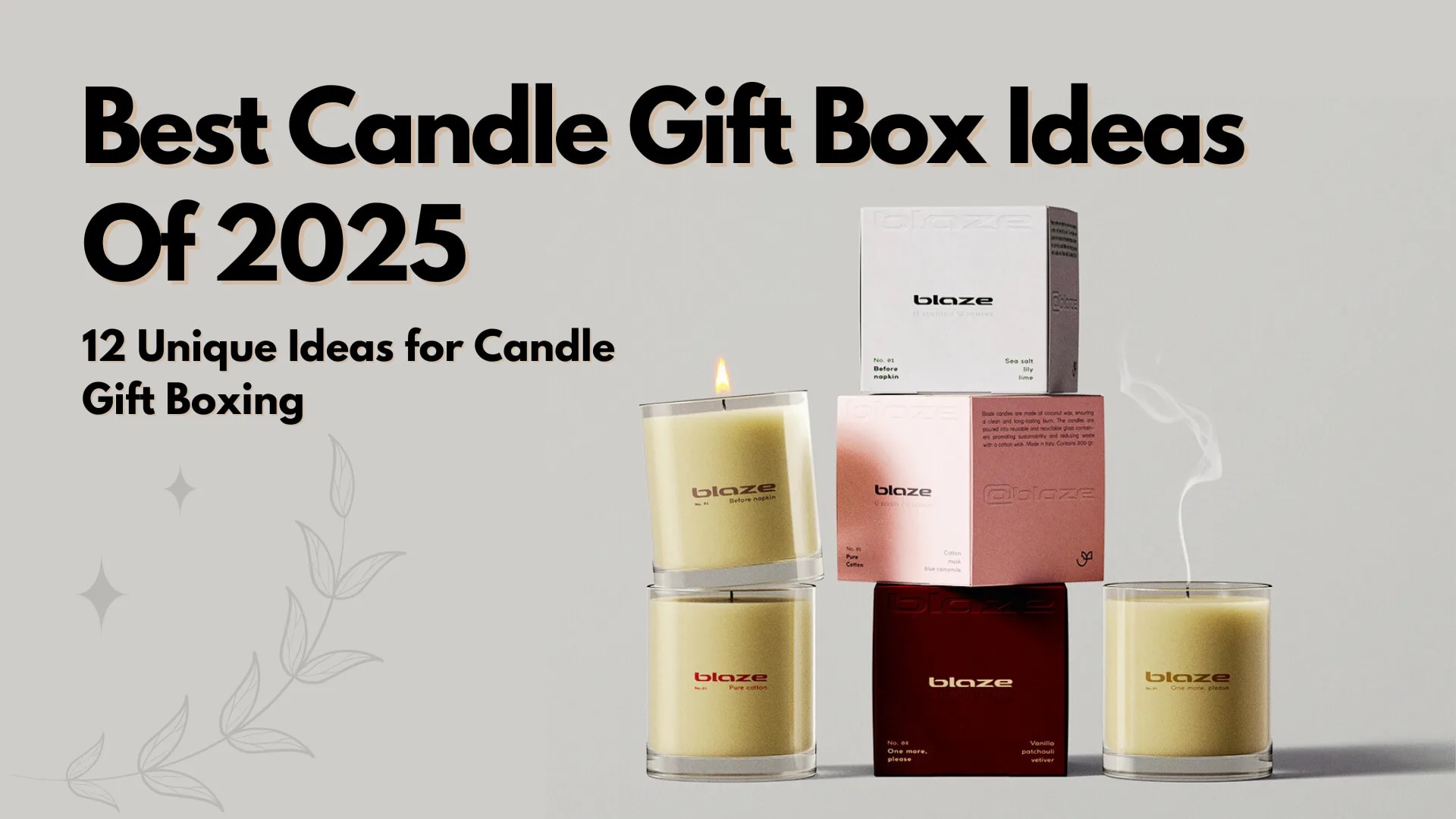 Best Candle Gift Box Ideas of 2025 - Style Your Favorite | Packaging Hippo