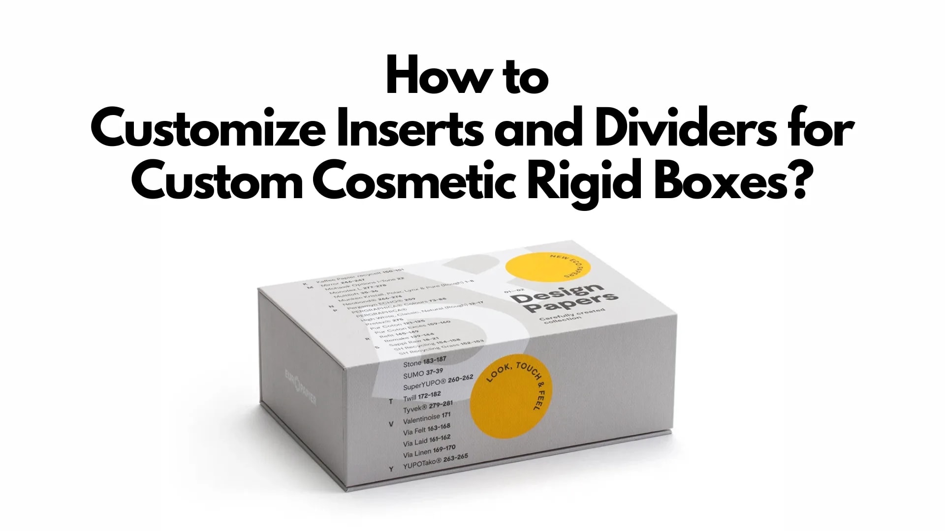 How to Customize Inserts and Dividers for Custom Cosmetic Rigid Boxes?