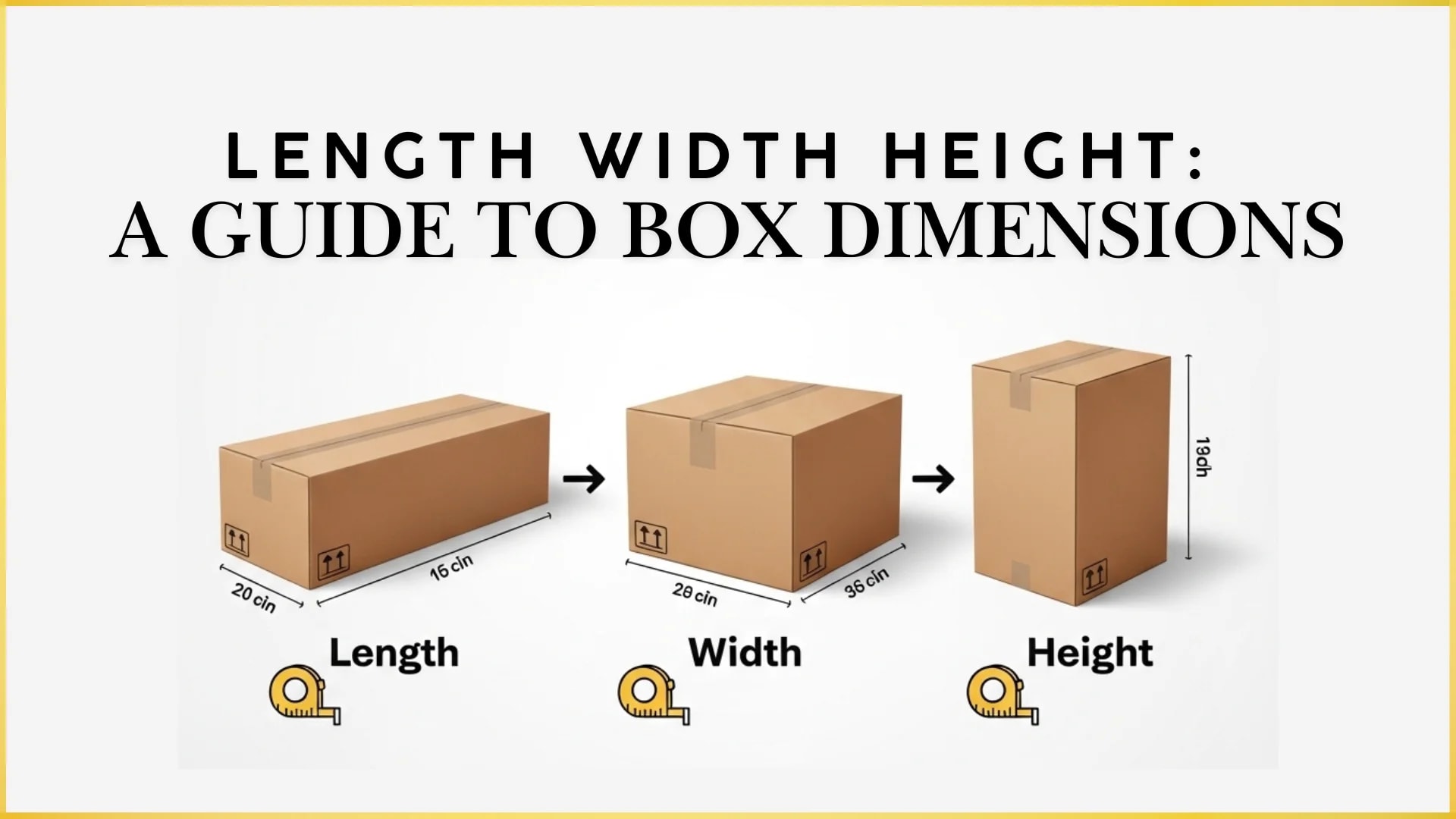 Length Width Height: Guide To Learn Box Dimensions LxWxH