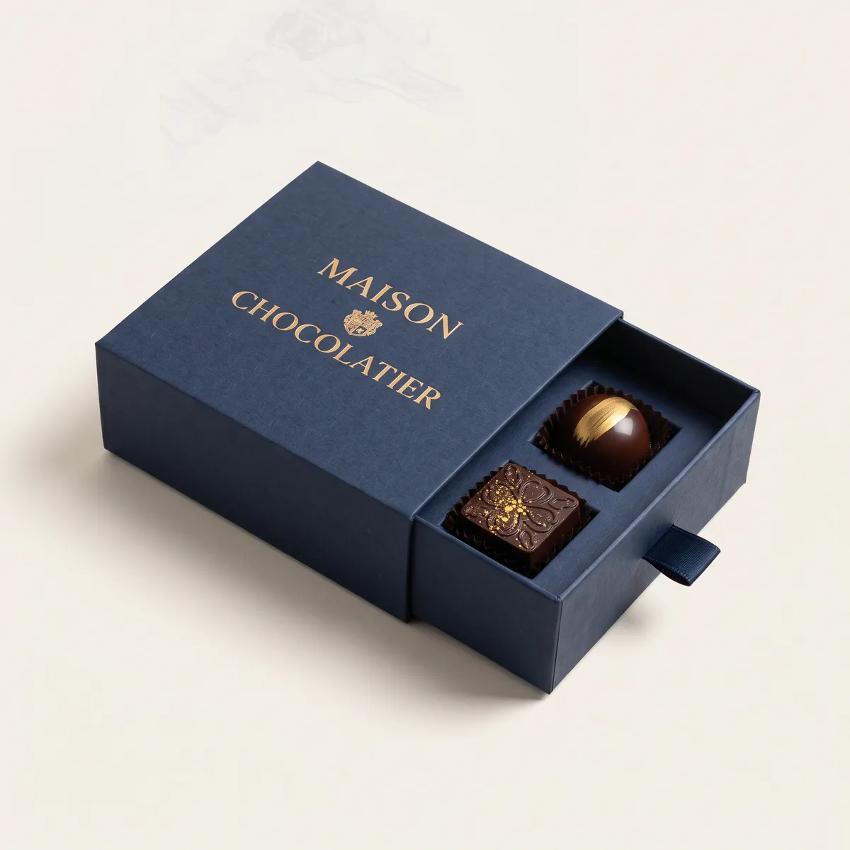 Custom 2 Piece Chocolate Boxes by Packaging Hippo