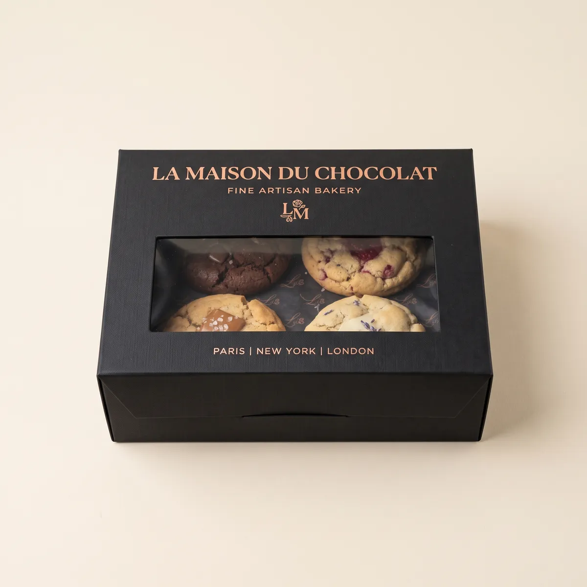 Custom Black Bakery Boxes by Packaging Hippo
