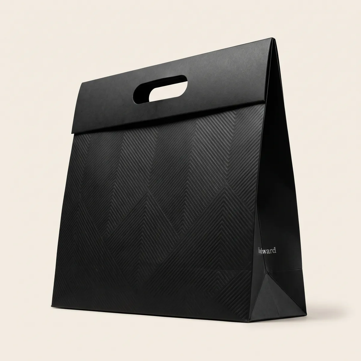 Custom Black Paper Bags by Packaging Hippo