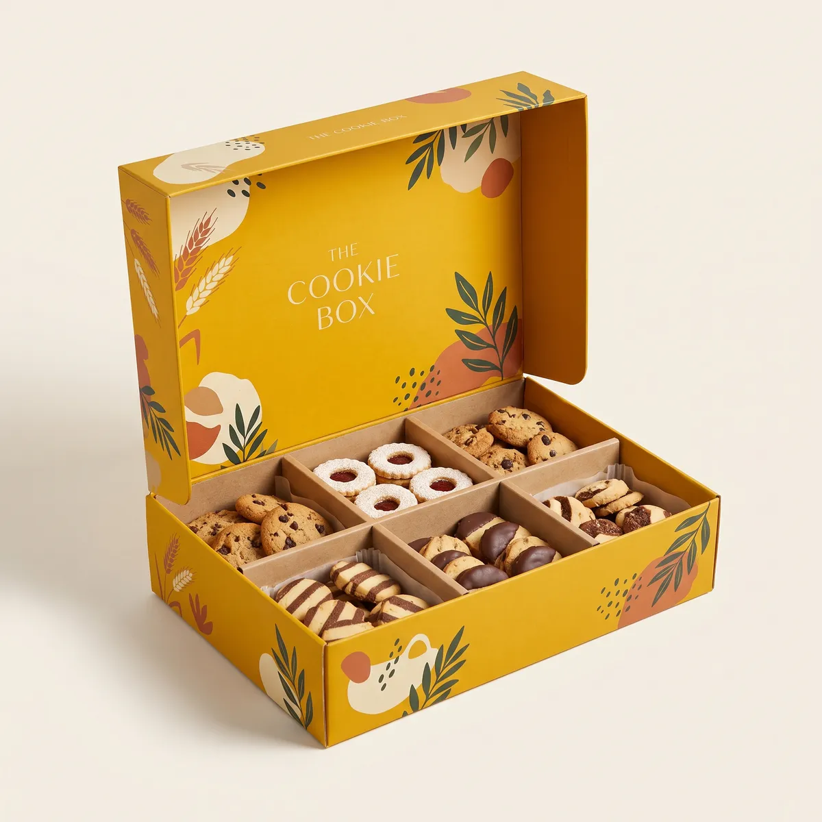 Custom Cookie Boxes with Dividers by Packaging Hippo