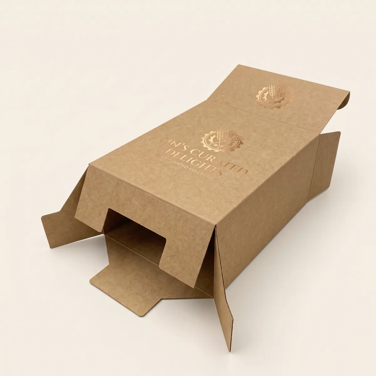 Custom Kraft Snap Lock Boxes by Packaging Hippo
