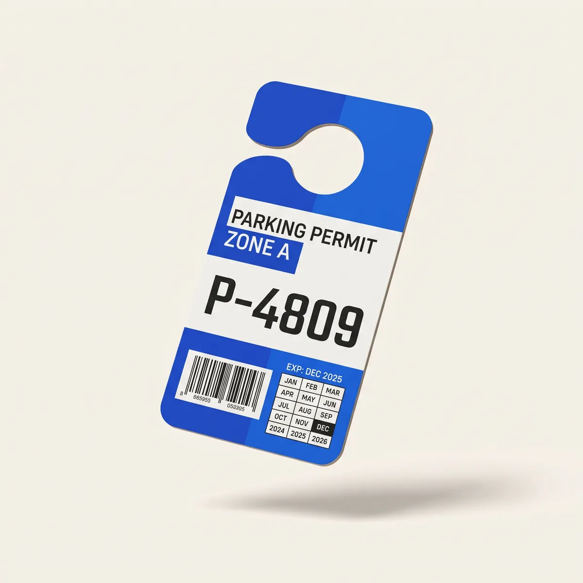 Custom Parking Hang Tags by Packaging Hippo