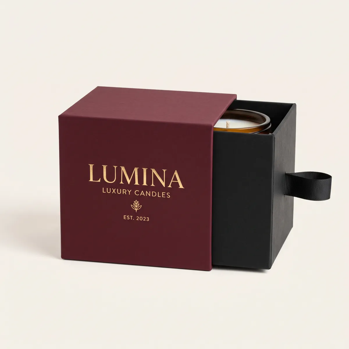 Custom Two Piece Candle Boxes by Packaging Hippo