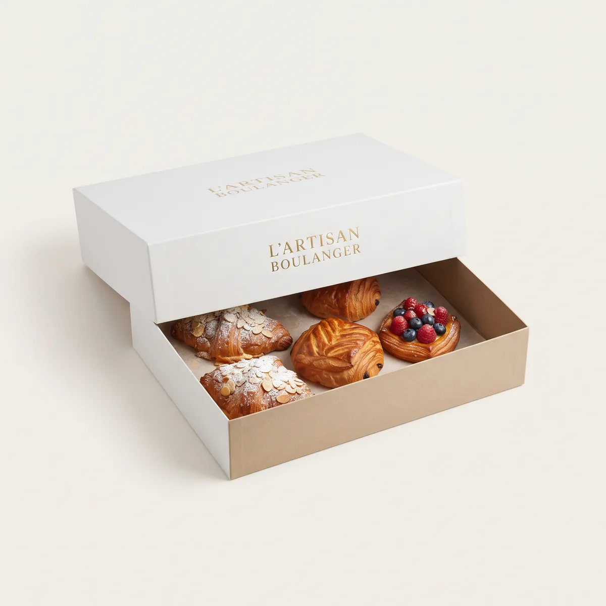 Custom White Bakery Boxes by Packaging Hippo